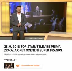 Czech Media Prima TV 2018